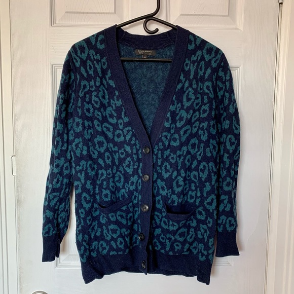Banana Republic Merino Wool Leopard Long Cardigan - Picture 3 of 6